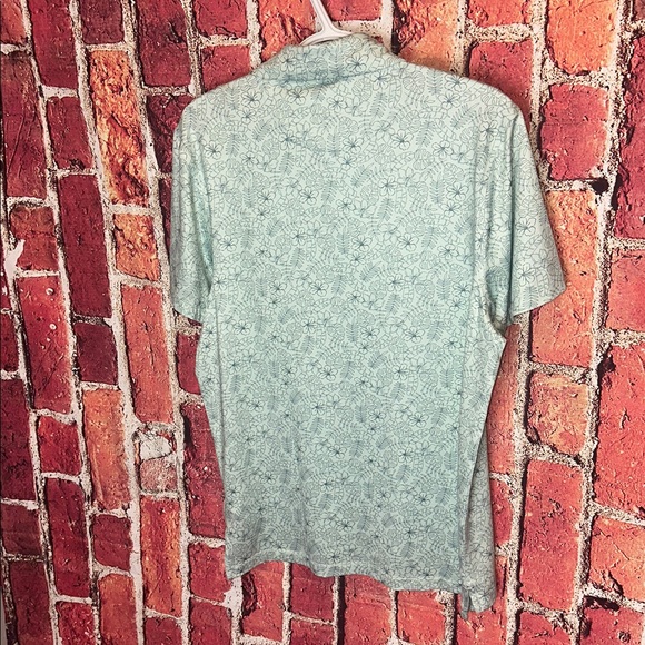 J.Crew Performance Light Green Floral Polo Shirt Medium New With Tags - Picture 13 of 13